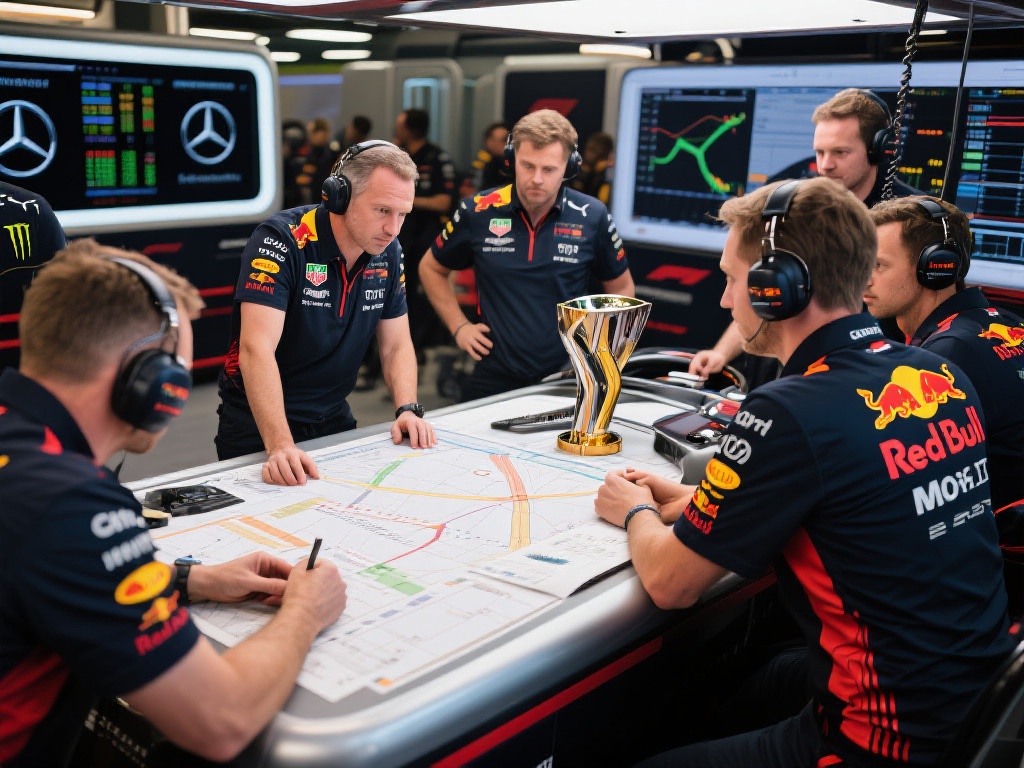 F1赛季激情开幕,车队蓄势争夺荣耀巅峰 在F1赛季初期,车队便开始制定详细的战略