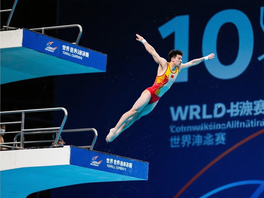 在世界跳水舞台上，10米跳台项目一直备受